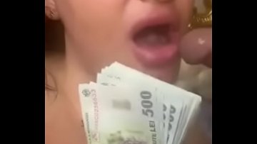 prostituta filmada cuando chupa polla dinero